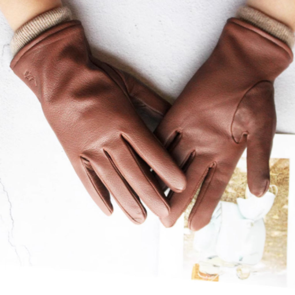 Men's Leather Motorcycle Gloves robust genuine leather stylish