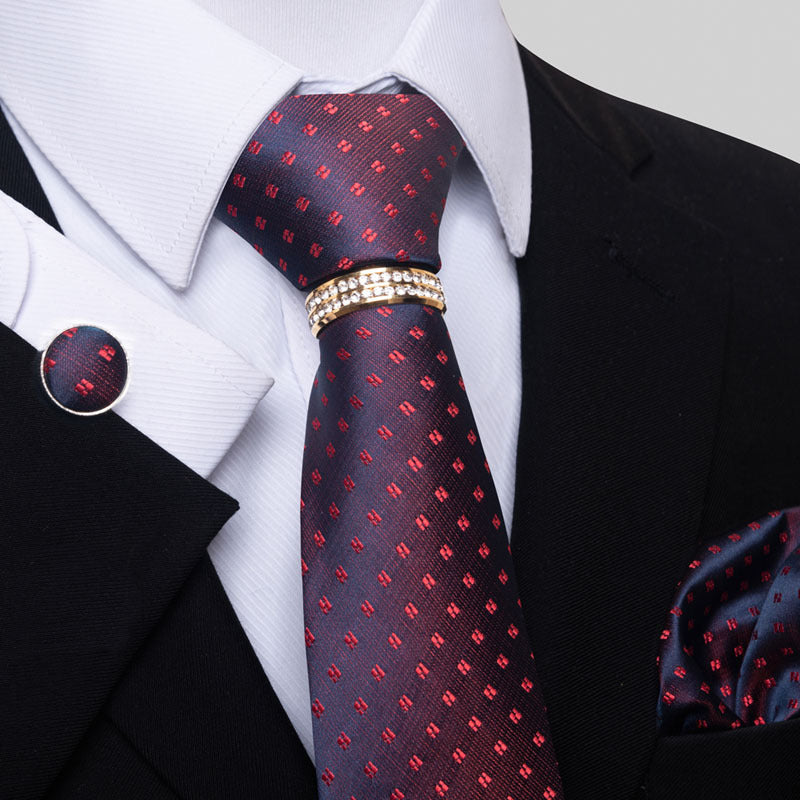Men's Tie colorful striped floral modern elegant statement