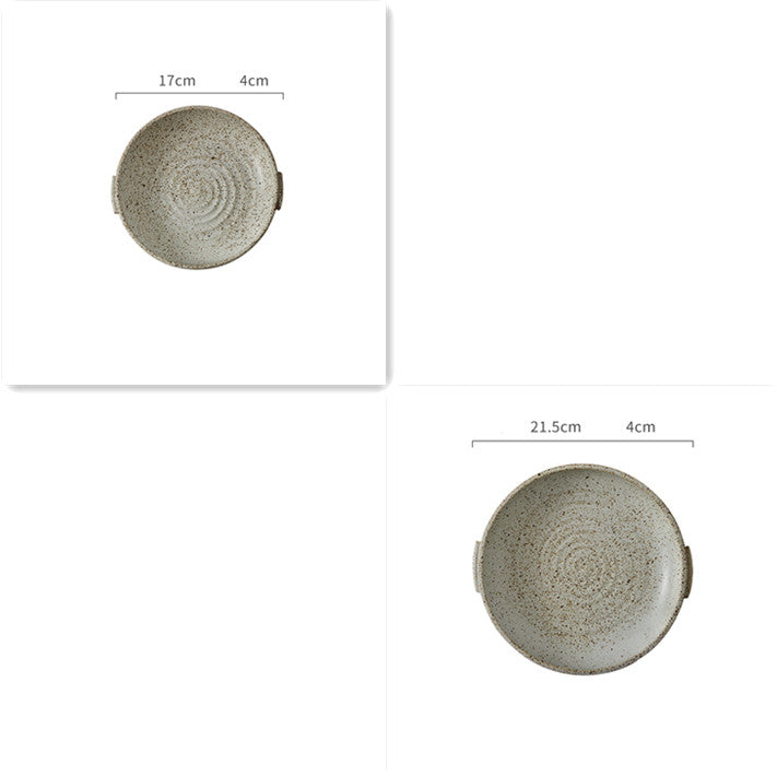 Japanese Handmade Stoneware Dinnerware Set – Premium Plate Set