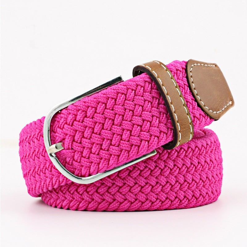 Canvas Stretch Belt Unisex | Woven Adjustable Durable Everyday