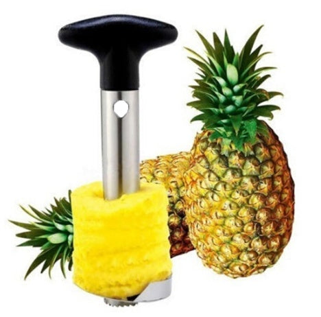 Stainless Steel Pineapple Corer - 3-in-1 Peeler, Corer, Slicer