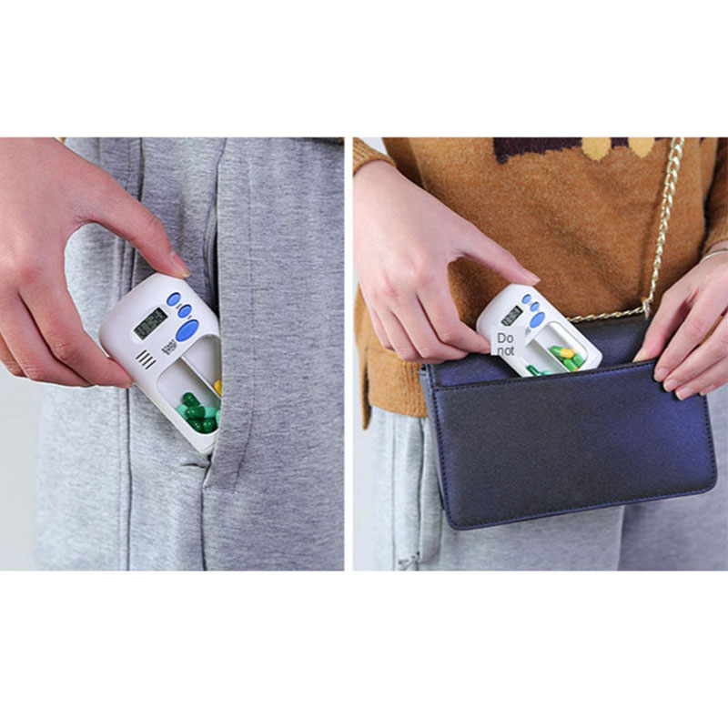 Pillen Erinnerung Box | Medikamenten Alarm LED Organizer klein