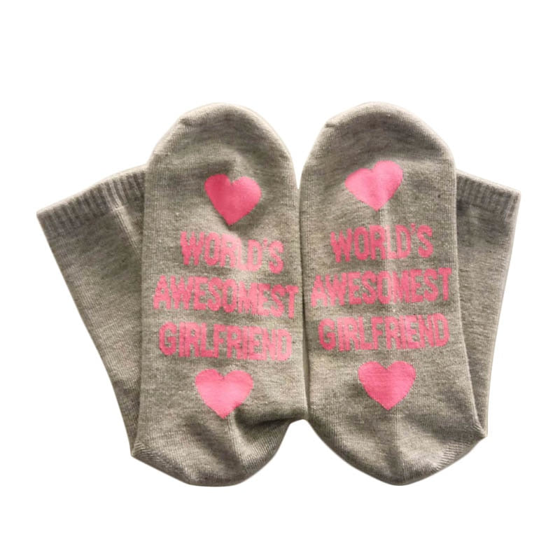 Unisex Fun Socks Cotton | Valentine's Day Couple Socks