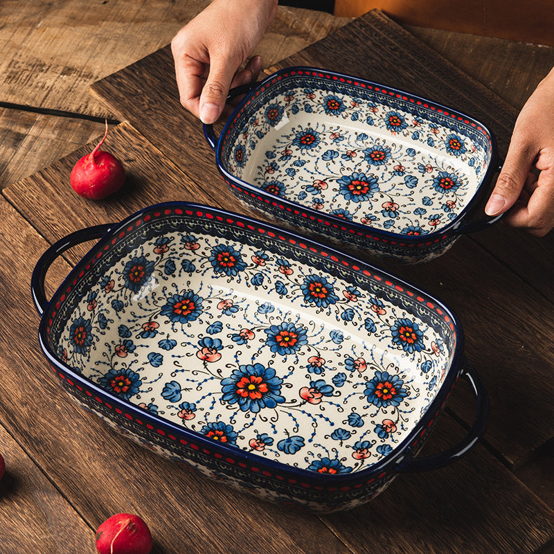 Rectangular Ceramic Plate Modern | Serving Plate Kitchen Design