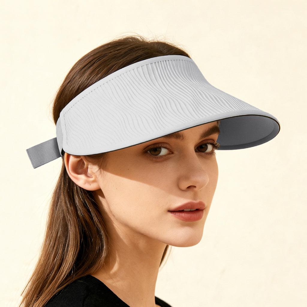 Women's Sun Hat Open Adjustable – Wide Brim Wave Pattern