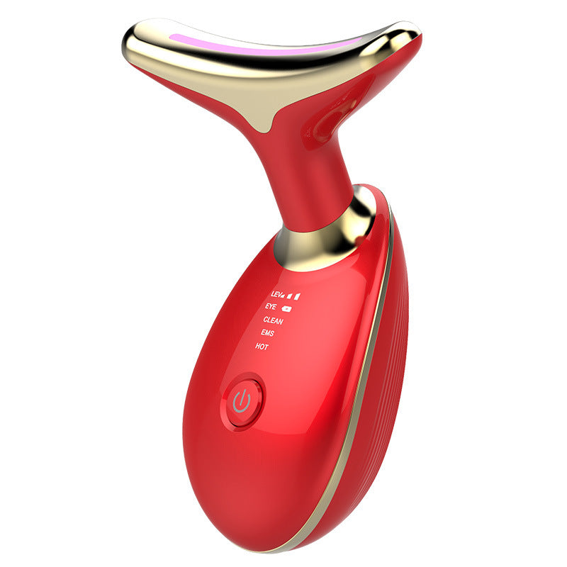 EMS Neck Massager with Heat Function – Firming Anti-Wrinkle Beauty Device