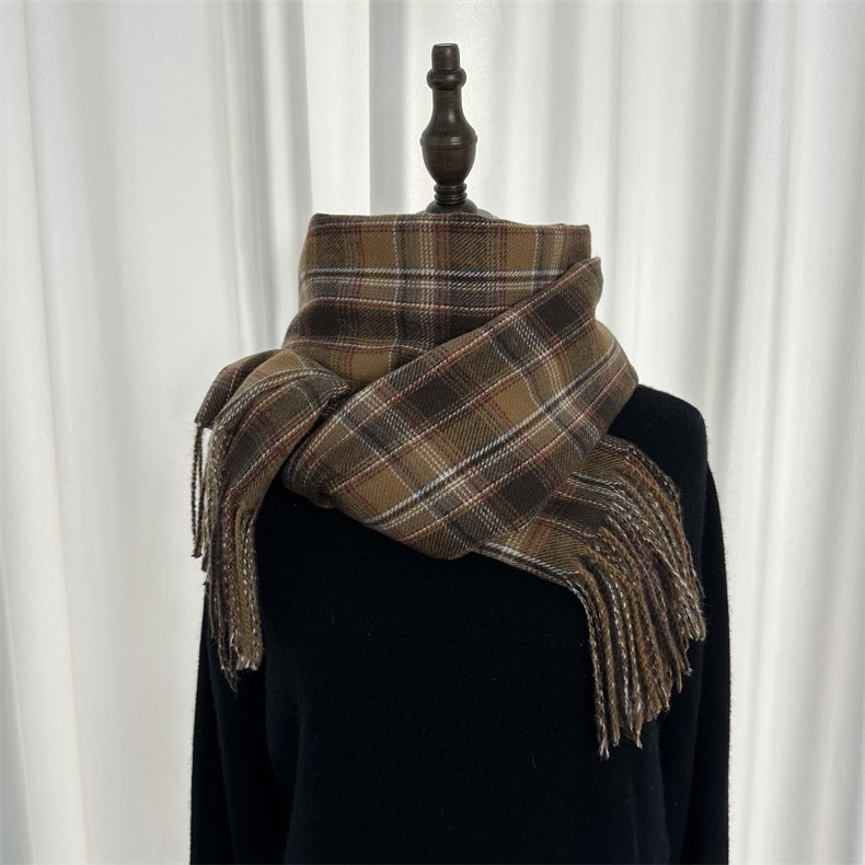 Women's Plaid Scarf Warm Soft Winter Long Fashion Scarf
