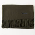 Damen Kaschmir Schal Winter | Elegante Warme Unifarbene Stola