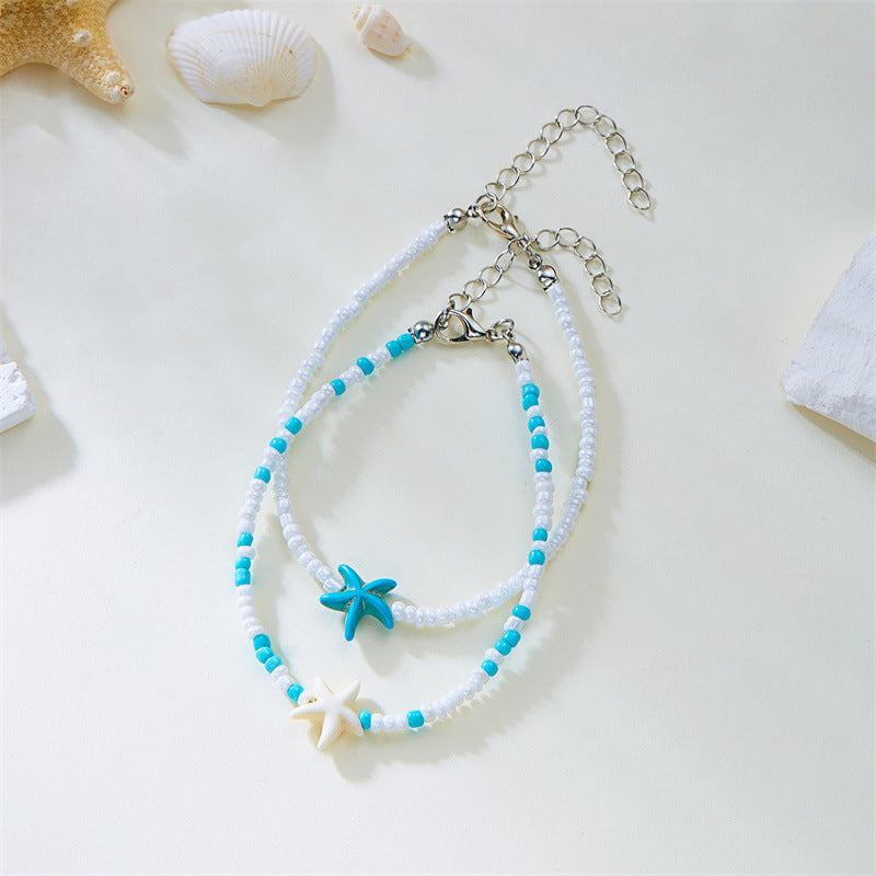 Summer Pearl Anklet for Women - Boho Style & Trendy