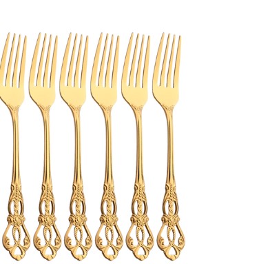 Gold Besteckset Edelstahl | Luxus Tafelbesteck modern elegant