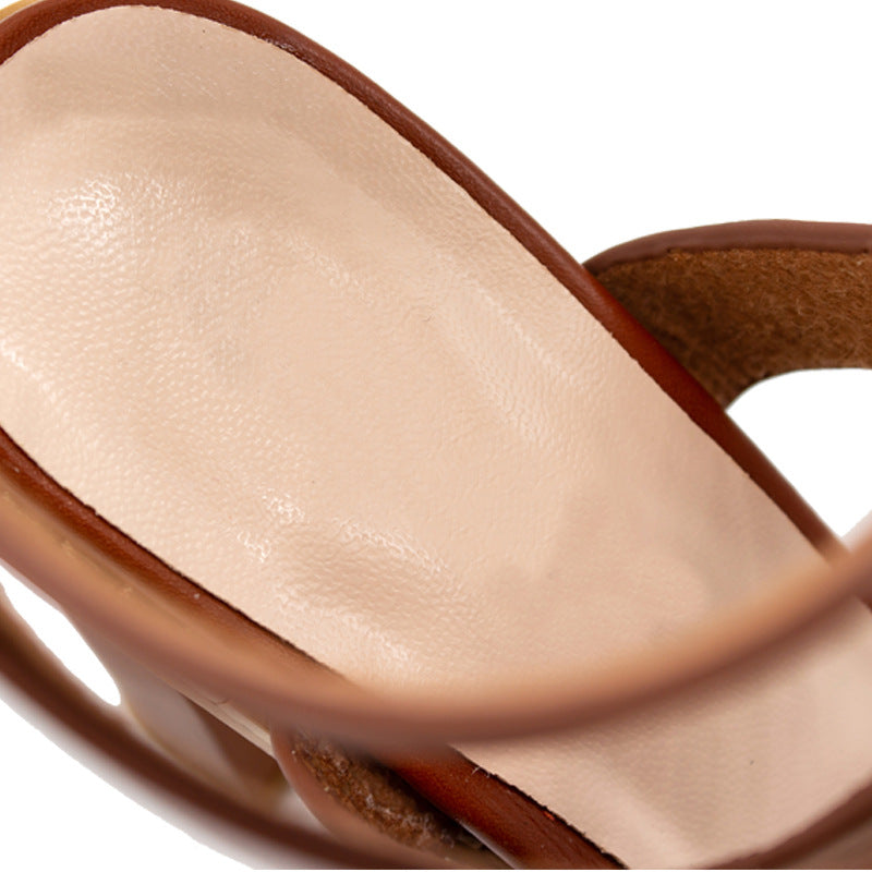 Women's Plus Size Block Heel Sandals | Comfortable Large Sizes