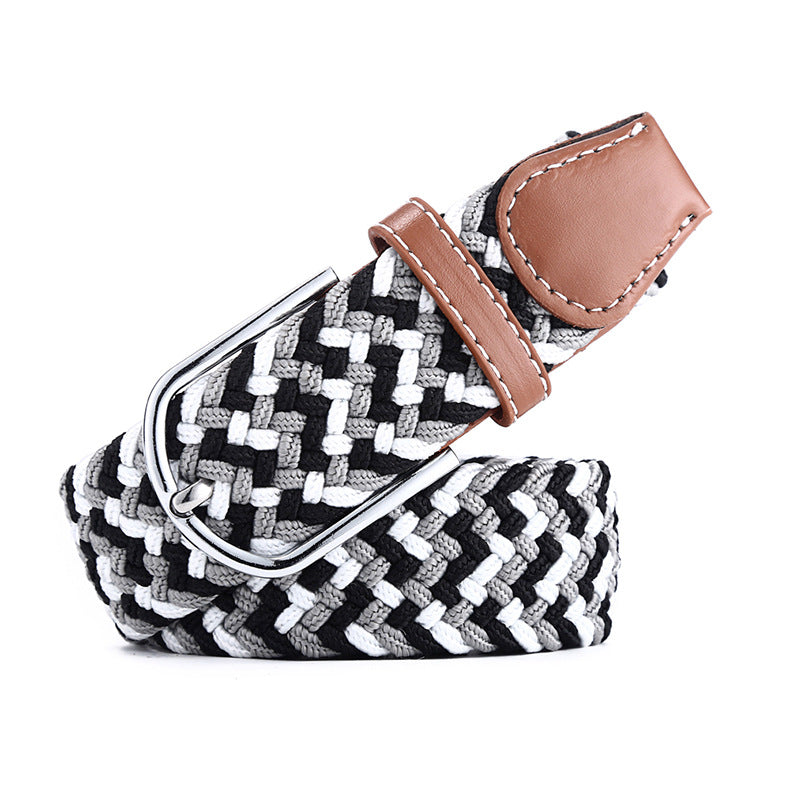 Canvas Stretch Belt Unisex | Woven Adjustable Durable Everyday