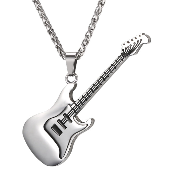 Stainless Steel Guitar Pick Necklace – Rock Style for True Music Lovers