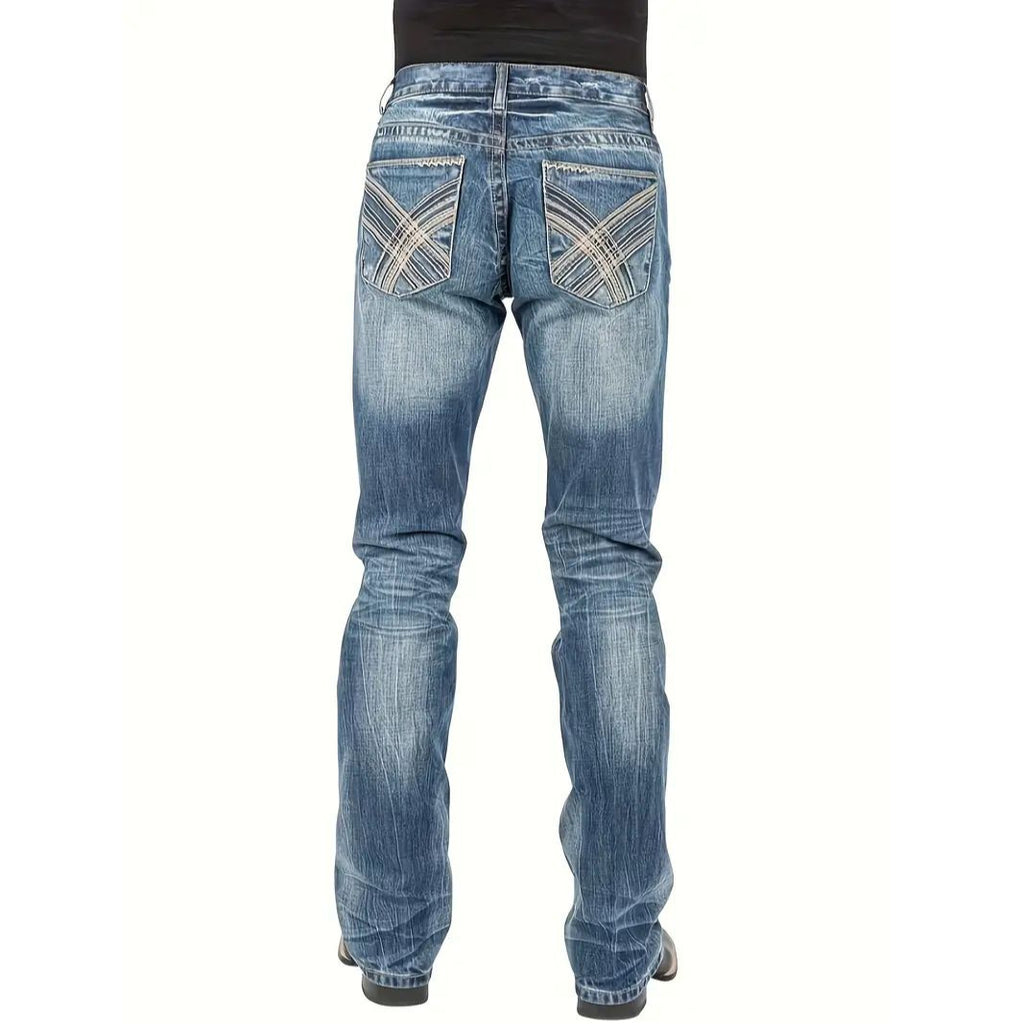 Men's Street Style Jeans – Straight Leg Trend Denim Pants