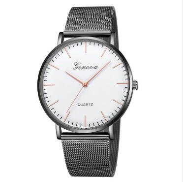 Men's & Women's Geneva Quartz Watch – Stainless Steel Classic Wristwatch