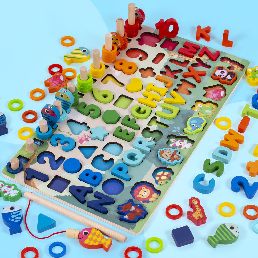 Alphabet Number Puzzle Kids | 3D Learning Toy Colorful