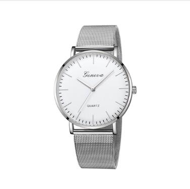Men's & Women's Geneva Quartz Watch – Stainless Steel Classic Wristwatch