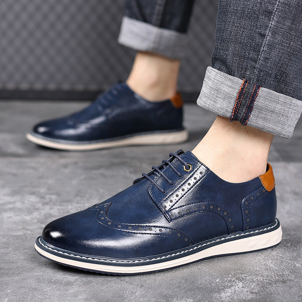 Men's Leather Shoes Business Casual | British Style Elegant