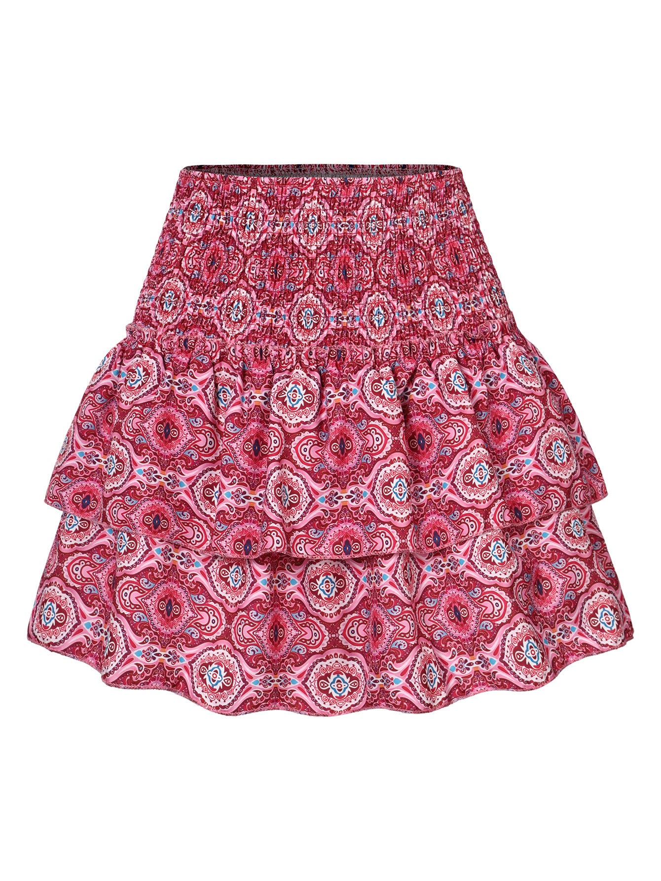 Damen Volantrock Casual | Eleganter Lotusblatt Rock