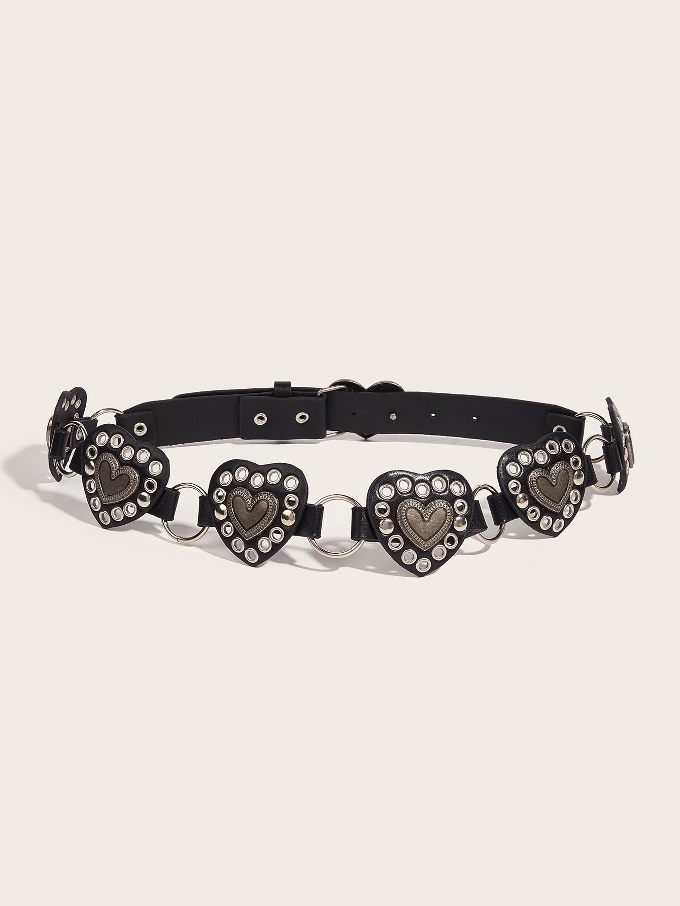 Women's Belt PU Leather Street Style | Hollow Circle Trendy Modern