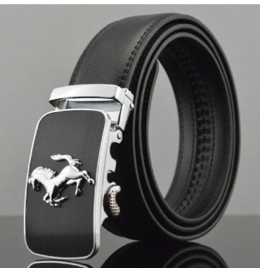 Men's Automatic Belt Leather Elegant Adjustable Business Style