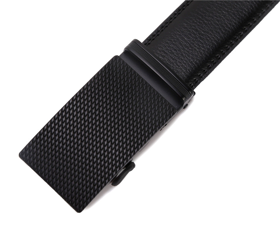 Men's Automatic Leather Belt | Business Belt without Holes