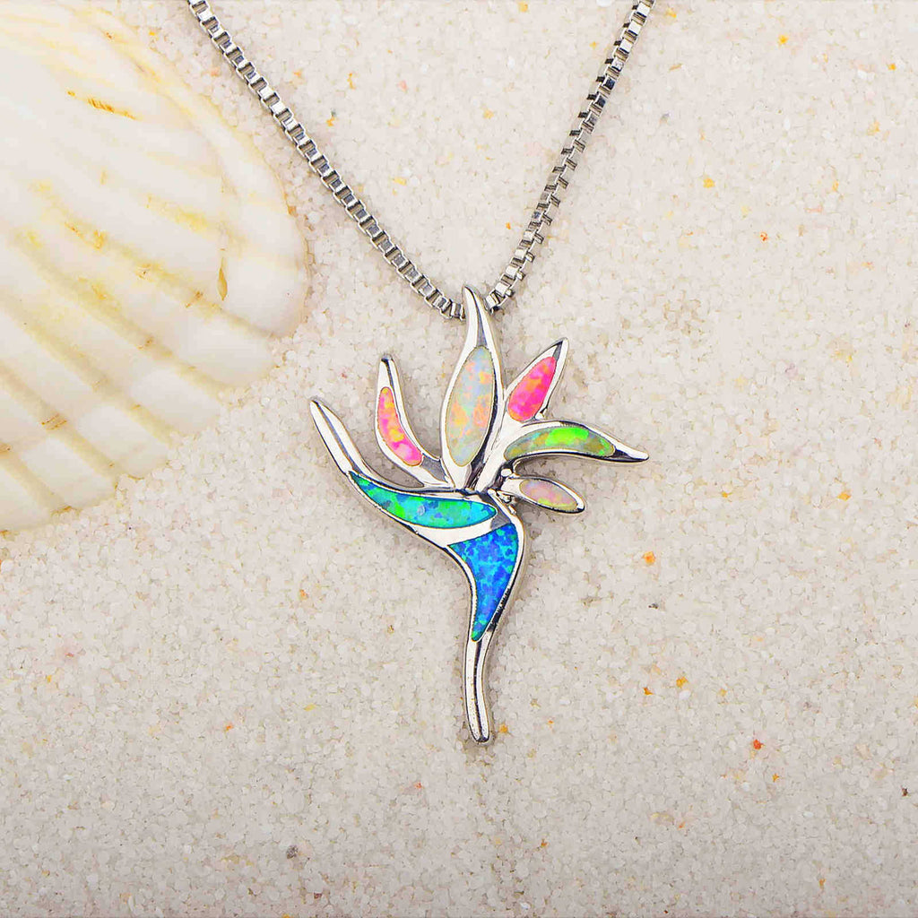 Peace Blossom Necklace with Opal – Elegant, Symbolic & Timeless
