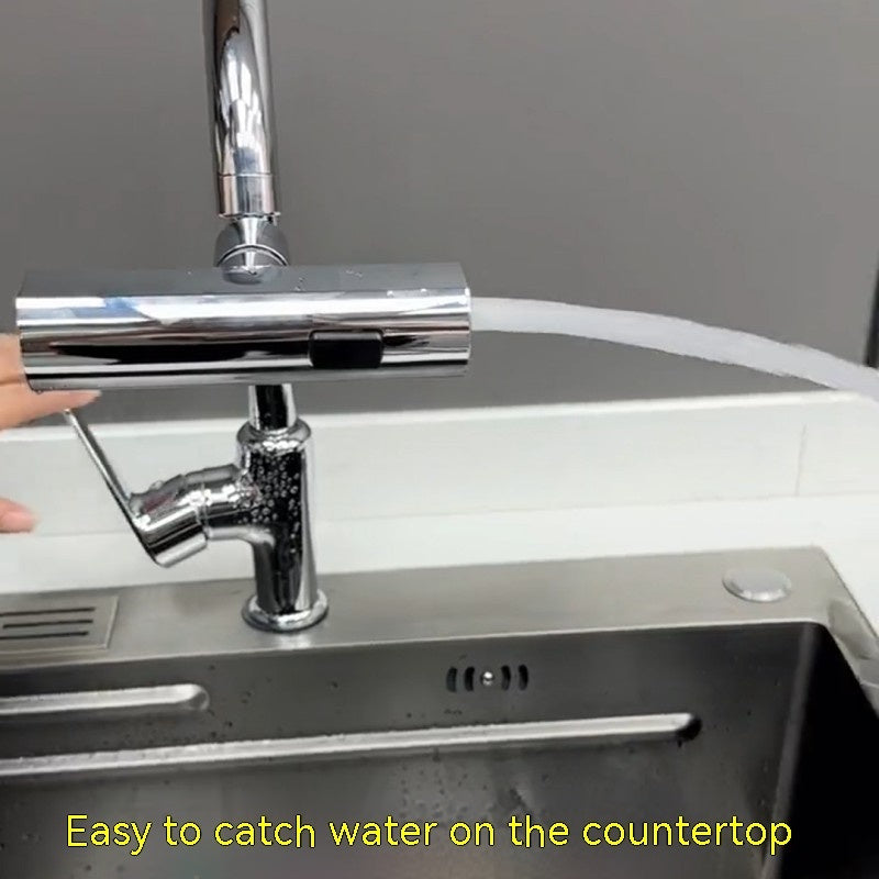 360° Faucet Attachment – Multifunctional Spray Head with Waterfall