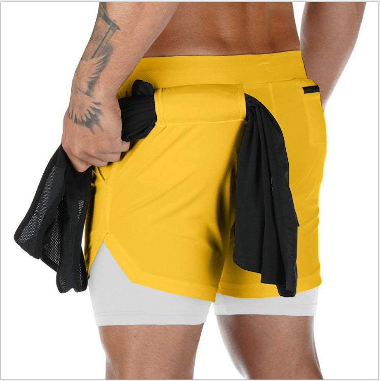 Men's 2-in-1 Running Shorts – Summer Sports Fitness Shorts