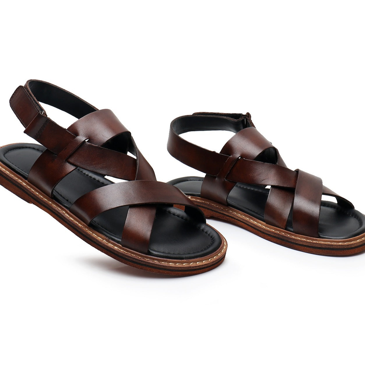 Men's Summer Genuine Leather Sandals Casual Comfort Shoes