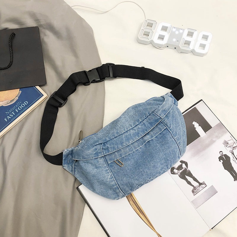 Denim Fanny Pack Large | Casual Crossbody Bag