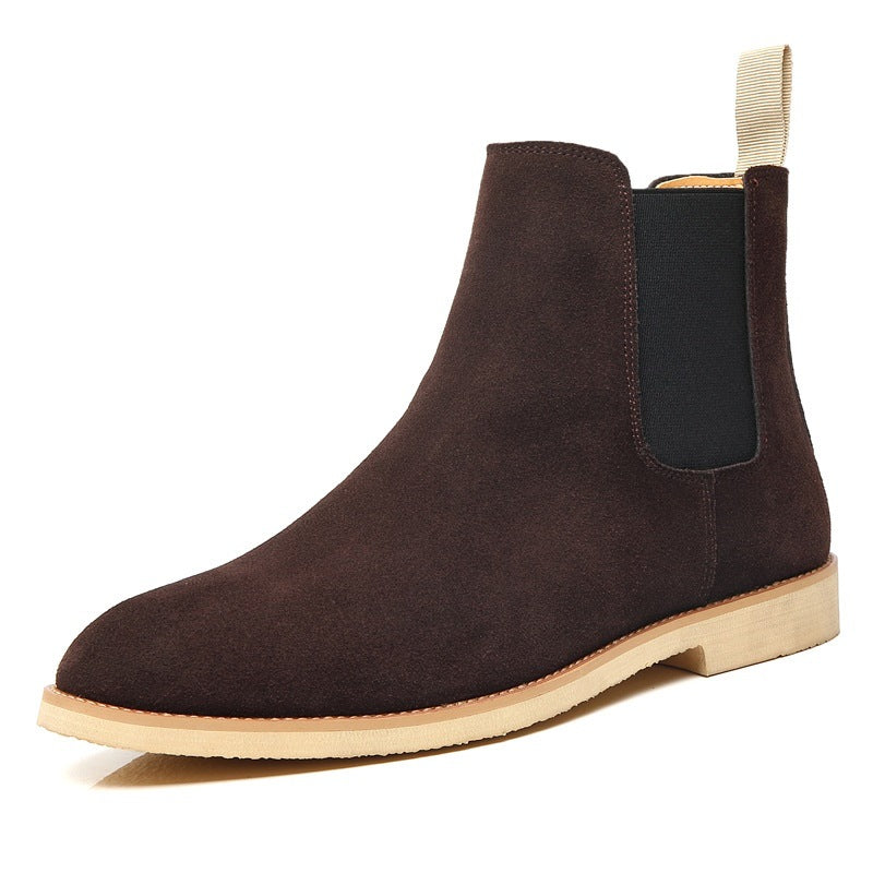 Men's Chelsea Boots Suede Winter – British High Top Ankle Boots