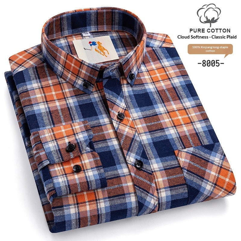 Men's Plaid Flannel Shirt | Warm Autumn Winter Shirt