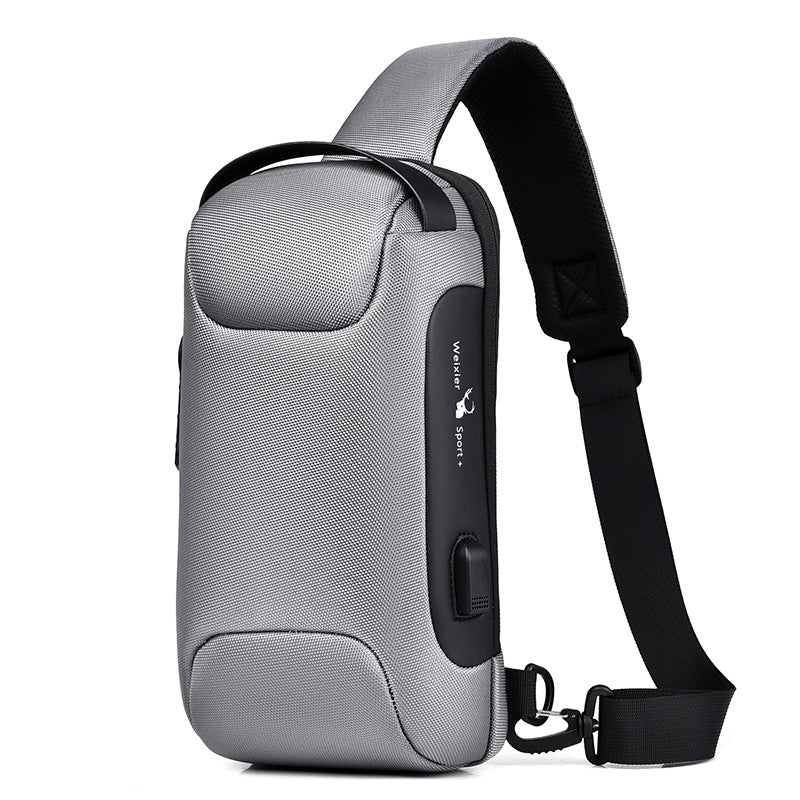 Anti-Theft Crossbody Bag Men USB | Waterproof Oxford