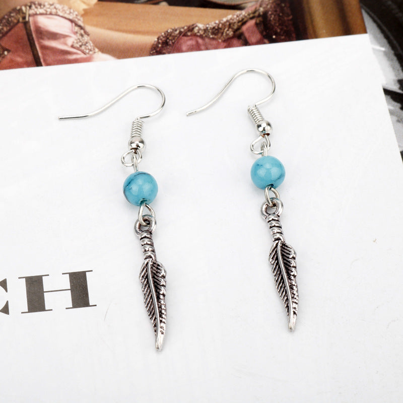 Türkis-Ohrringe für Damen – Elegante Boho Statement Ohrhänger