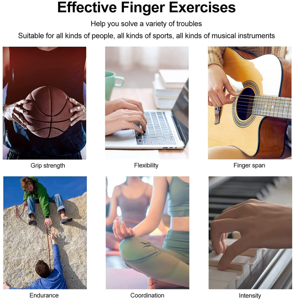 Silicone Finger Exerciser Set | Hand Trainer for Grip Strength & Rehabilitation