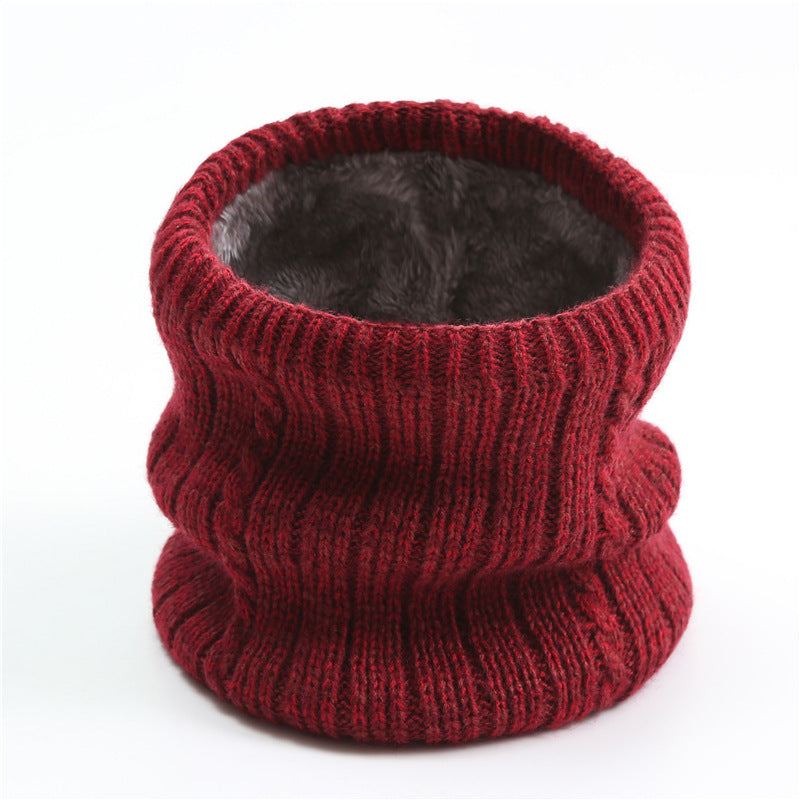 Men's Scarf Striped Fleece Warm Knit Winter Modern
