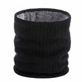 Warm Plush Scarf Winter Unisex Soft Knitted Scarf Solid Color