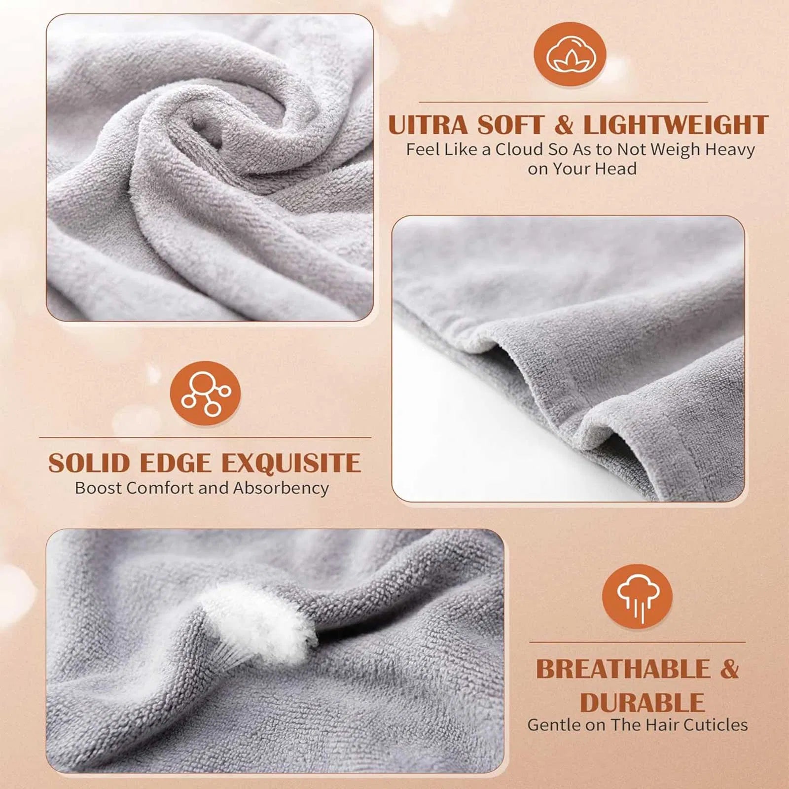 Mikrofaser Haar Turban Set | Schnell trocknend kaufen