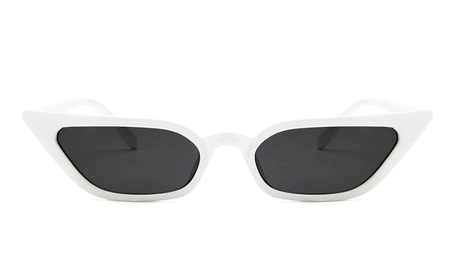 Vintage Cat-Eye Sonnenbrille Damen | Schmale Retro UV400 Shades