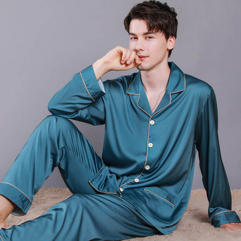 Herren Herbst Pyjama Set | Langarm Schlafanzug Neu | Homewear Komfort