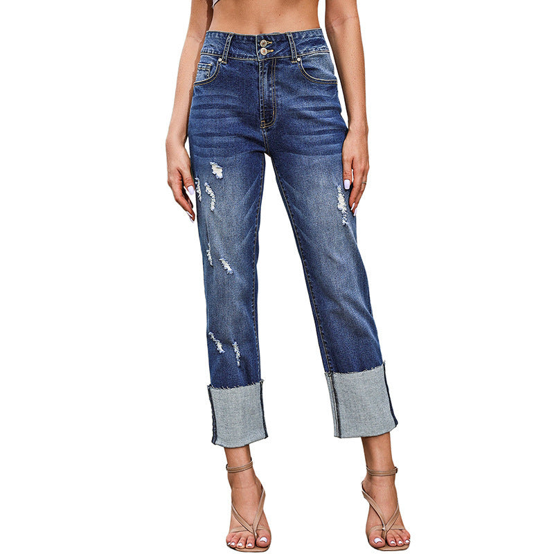 Women's Ripped Cropped Jeans | Modern Harun Ankle Jeans
