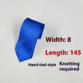 Herren Krawatte schwarz 8cm elegant klassisch Business Stil