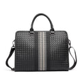 Men's Business Casual Shoulder Bag – Braided Laptop Briefcase