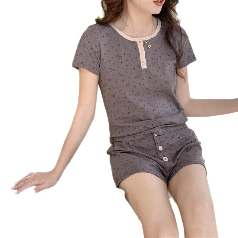 Korean Women's Pajama Set | Cute Summer Pajamas