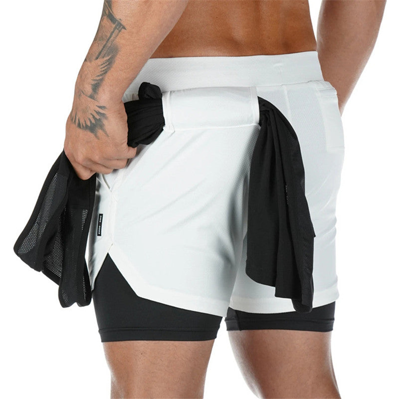Men's 2-in-1 Running Shorts – Summer Sports Fitness Shorts