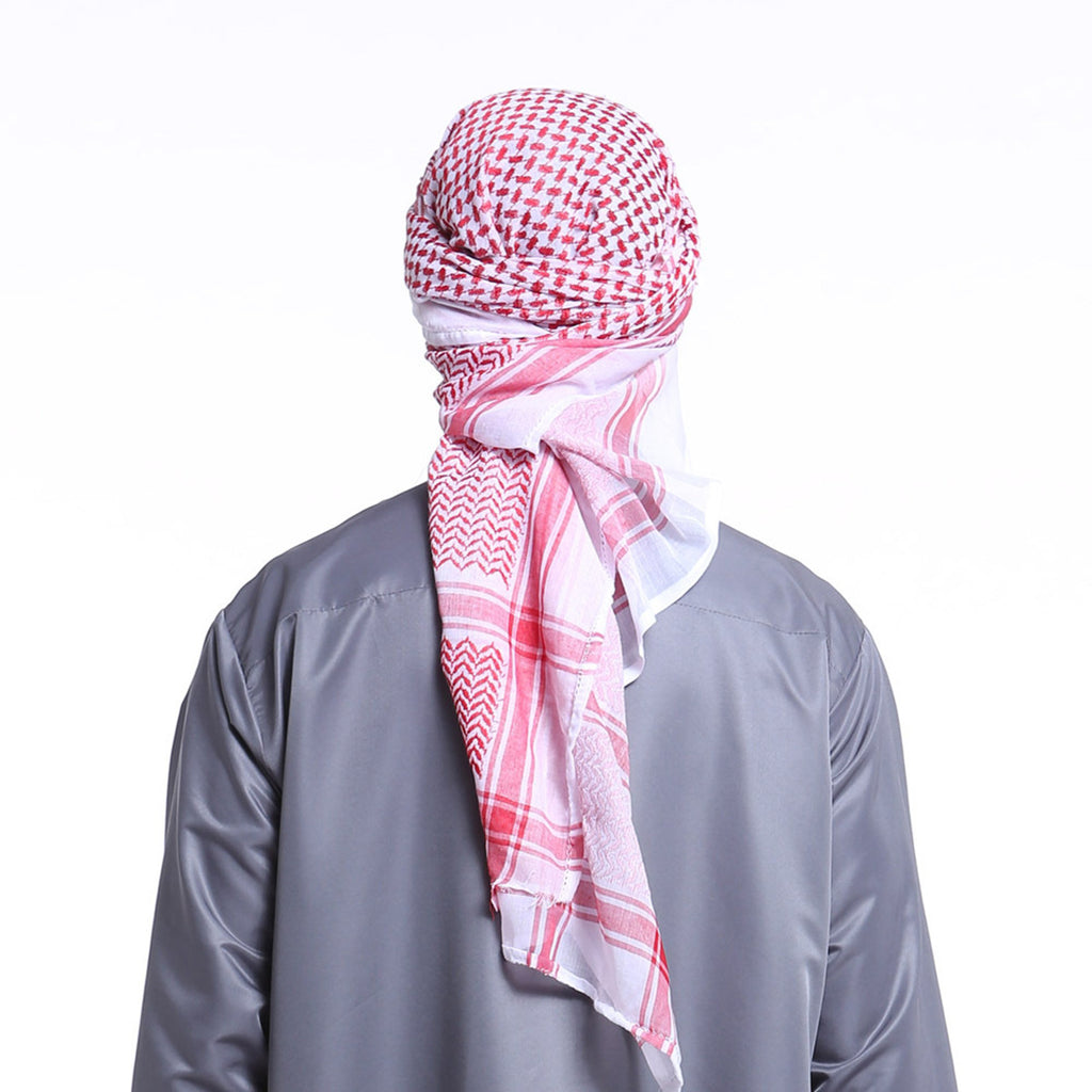 Men's Scarf Jacquard Wave Pattern Large Square Elegant
