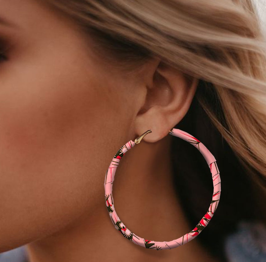 Ethno Print Ohrringe – Stilvolle Boho Statement Ohrhänger für Damen
