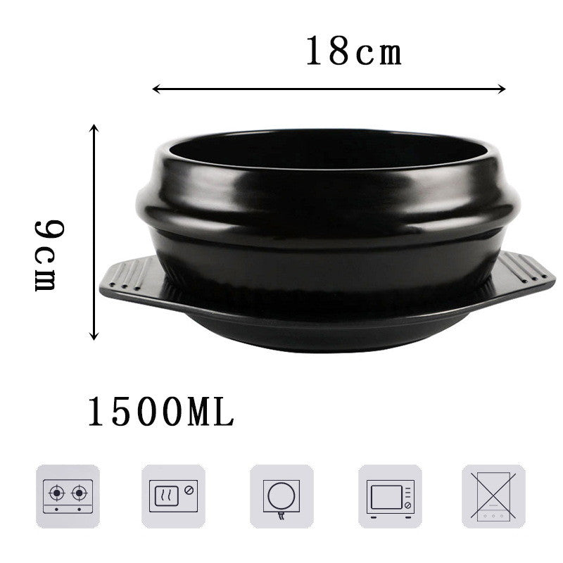 Korean Bibimbap Ceramic Bowl - Premium Ramen - Casserole Bowl