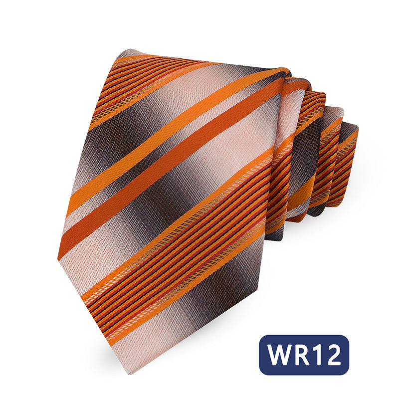 Men's Striped Tie Elegant Business Casual Modern
